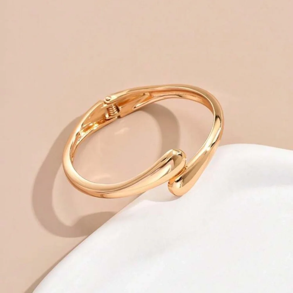 1pc Multicolor Symmetrical Double Droplet Shaped Fashion Bracelet, Sweet&Elegant